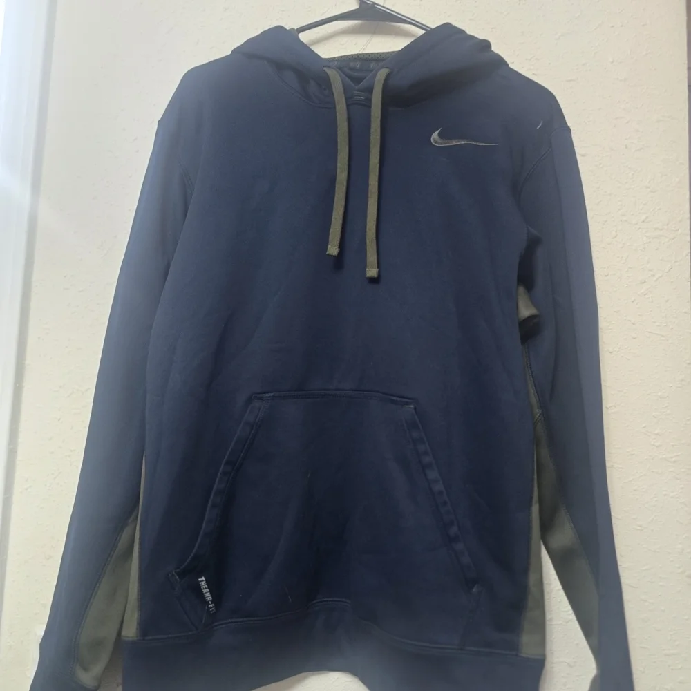 Nike Navy Hoodie with Drawstrings